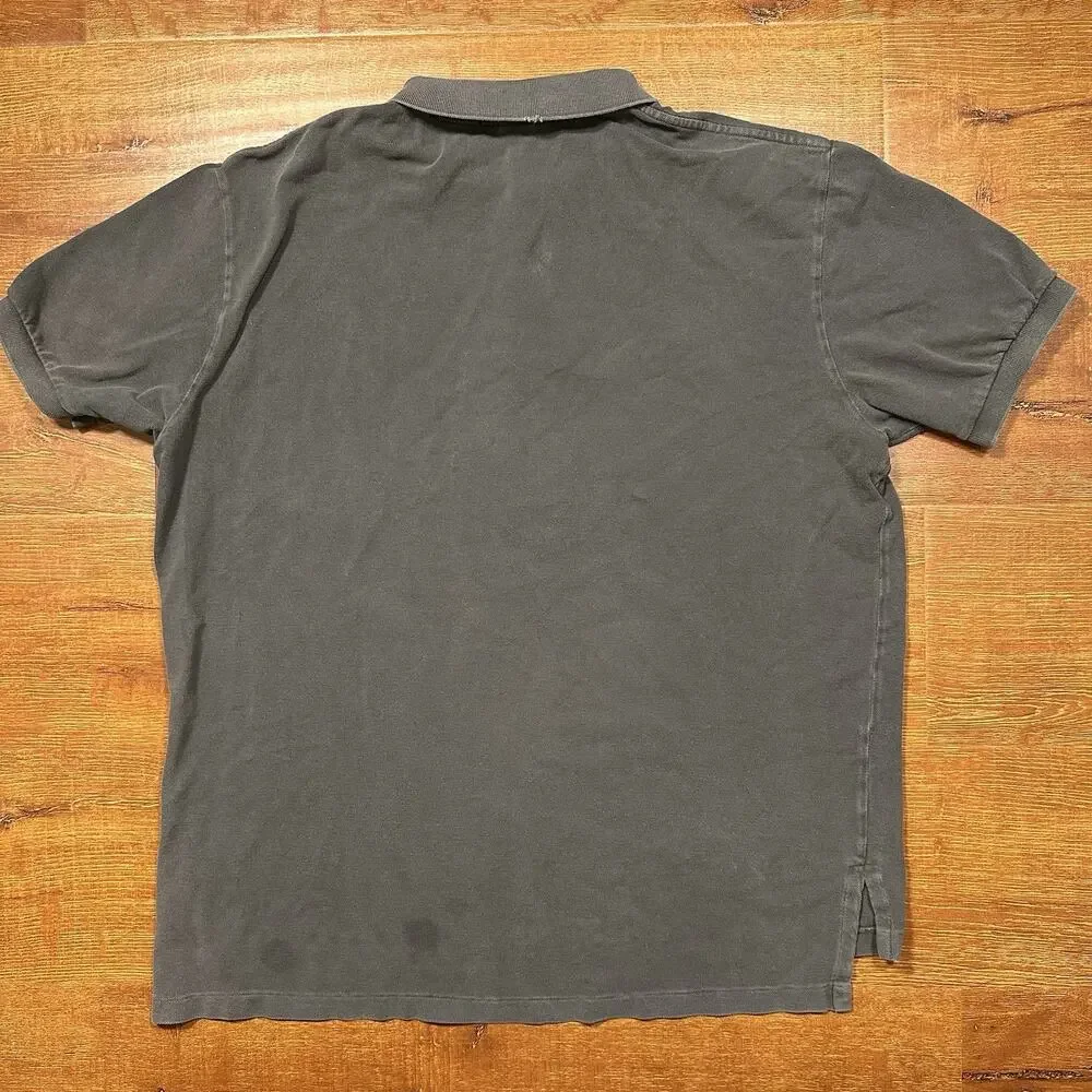 Vintage Ralph Lauren RLPC Polo Shirt Men XL Gray Beach Div 1936 Anchor Boat Rare